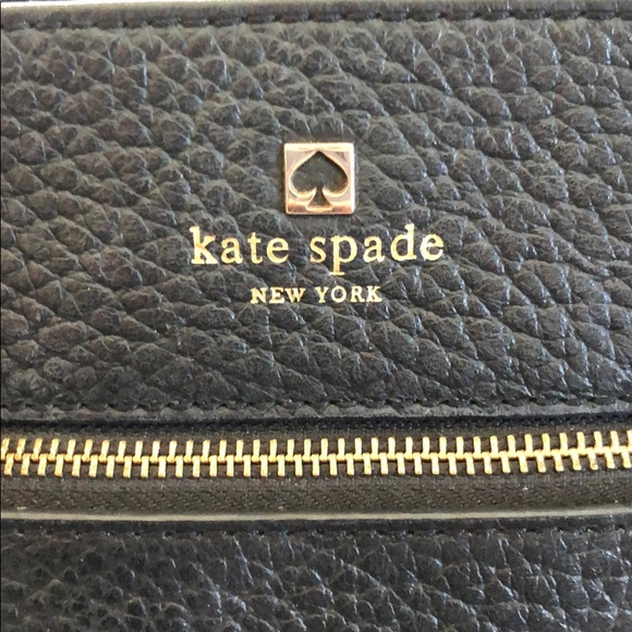 Kate Spade Black Leather Tote - Picture 2 of 5